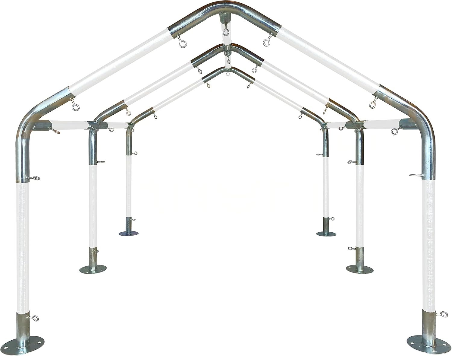 Carport Kit, 20' x 20' High Peak Canopy Fittings, DIY Metal