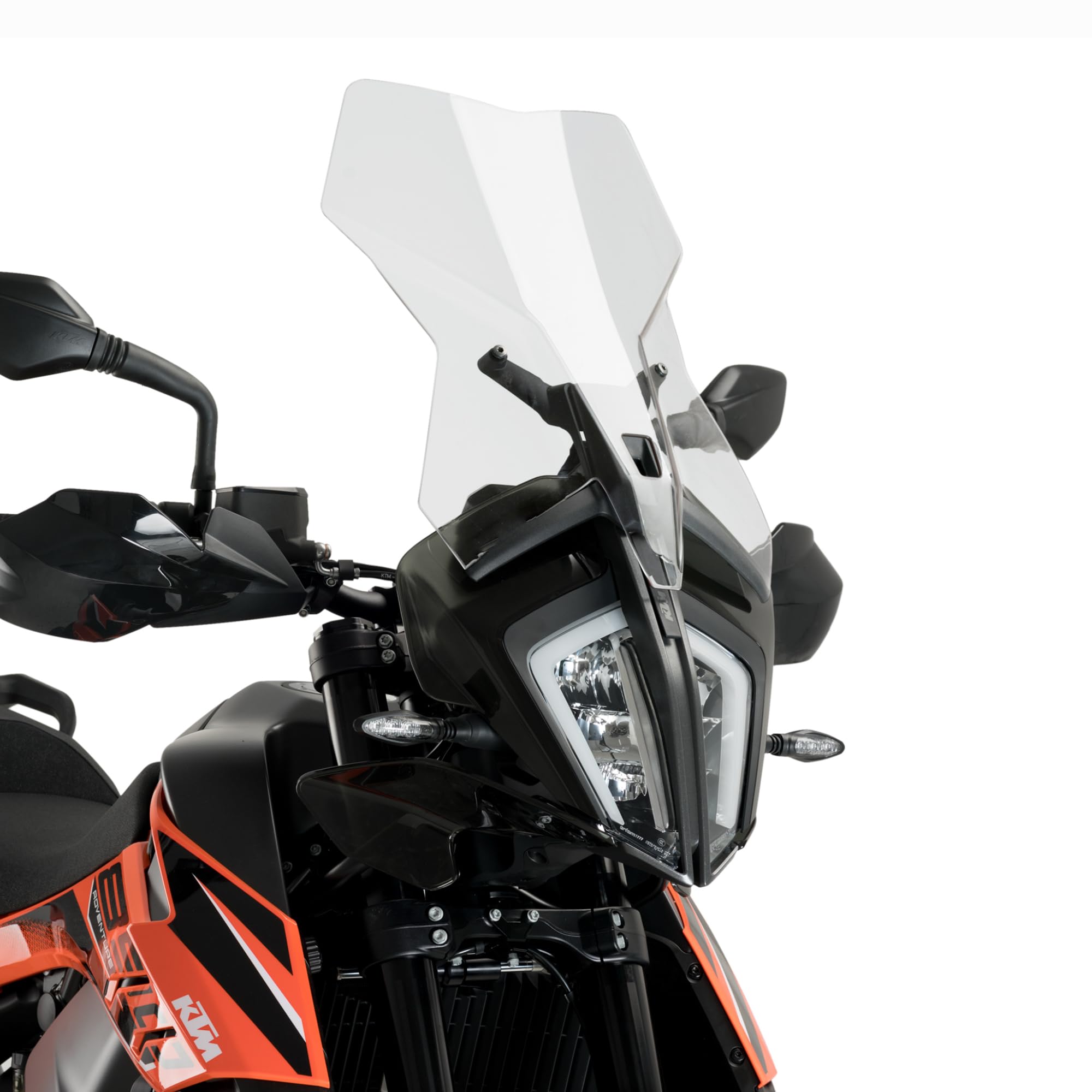Cupolino Moto Parabrezza Plexiglass JD9 TOURING Trasparente COMPATIBILE CON MOTO KTM ADVENTURE 890 R RALLY 2021-2022