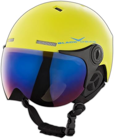 BLACK CREVICE Casco da sci Saalbach I Casco da sci con visiera stile pilota  in diversi