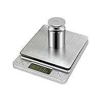 Vista 5 de HFS (R) Peso de calibración de 7.05 oz de balanza de cromo clase M2 Peso de calibración para báscula digital, báscula de bolsillo