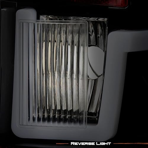 Miniatura 6 de AKKON - Compatible con Chevy Silverado 2007-2014 15002500HD3500HD Camión LED Tubo Barra Señal Freno Funcionamiento Luces traseras Negro Par