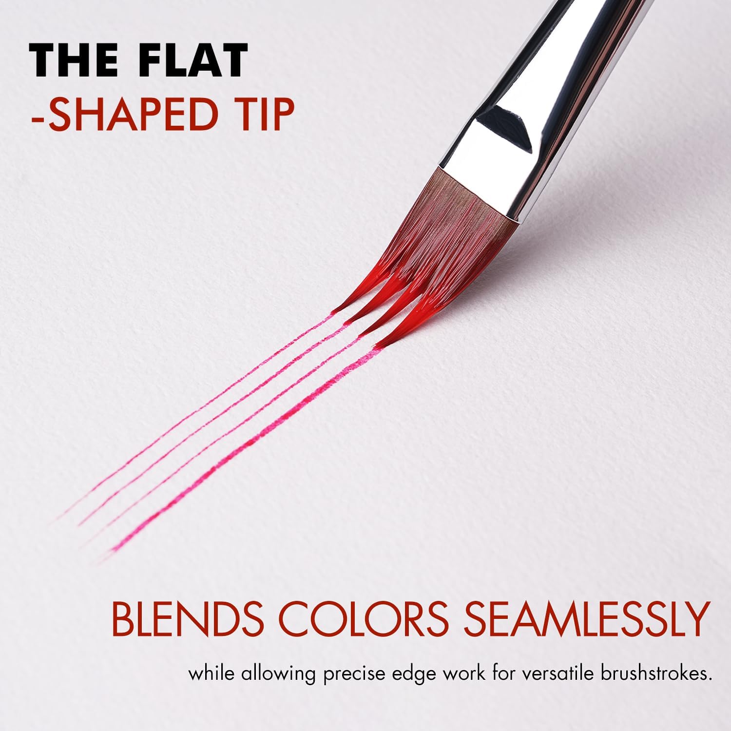 5pcs Dual-Layer Grainer Brush Set- Fuumuui Professional Synthetic Flat Comb Brushes for Unique Texture Painting Perfect for Artists Acrylic, Watercolor and Oil