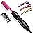 NICEMOVIC Ceramic Heating Hair Straightener Comb - Hot Pressing Brush for Natural Black Hair, Beard Wigs, and Curling (Pink)