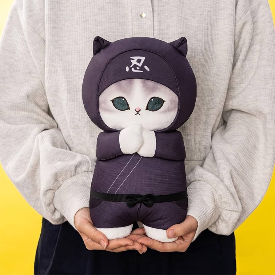 Amazon.co.jp: mofusand 忍者にゃん BIGぬいぐるみ モフサンド ぢゅの