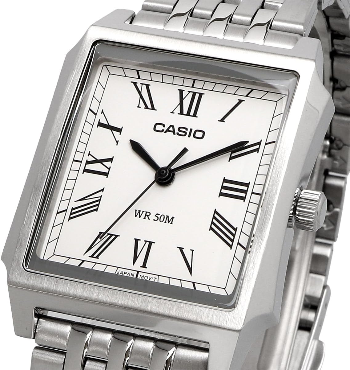 [カシオ] スタンダード アナログ メンズ 腕時計 MTP-B190D-7BV ホワイト メタルバンド 海外モデル [並行輸入品]
