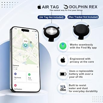 tag8 Eyeglass Lanyard Strap with Holder Compatible with AirTag Tracker, Adjustable Lanyards for Eyewear Loss Prevention