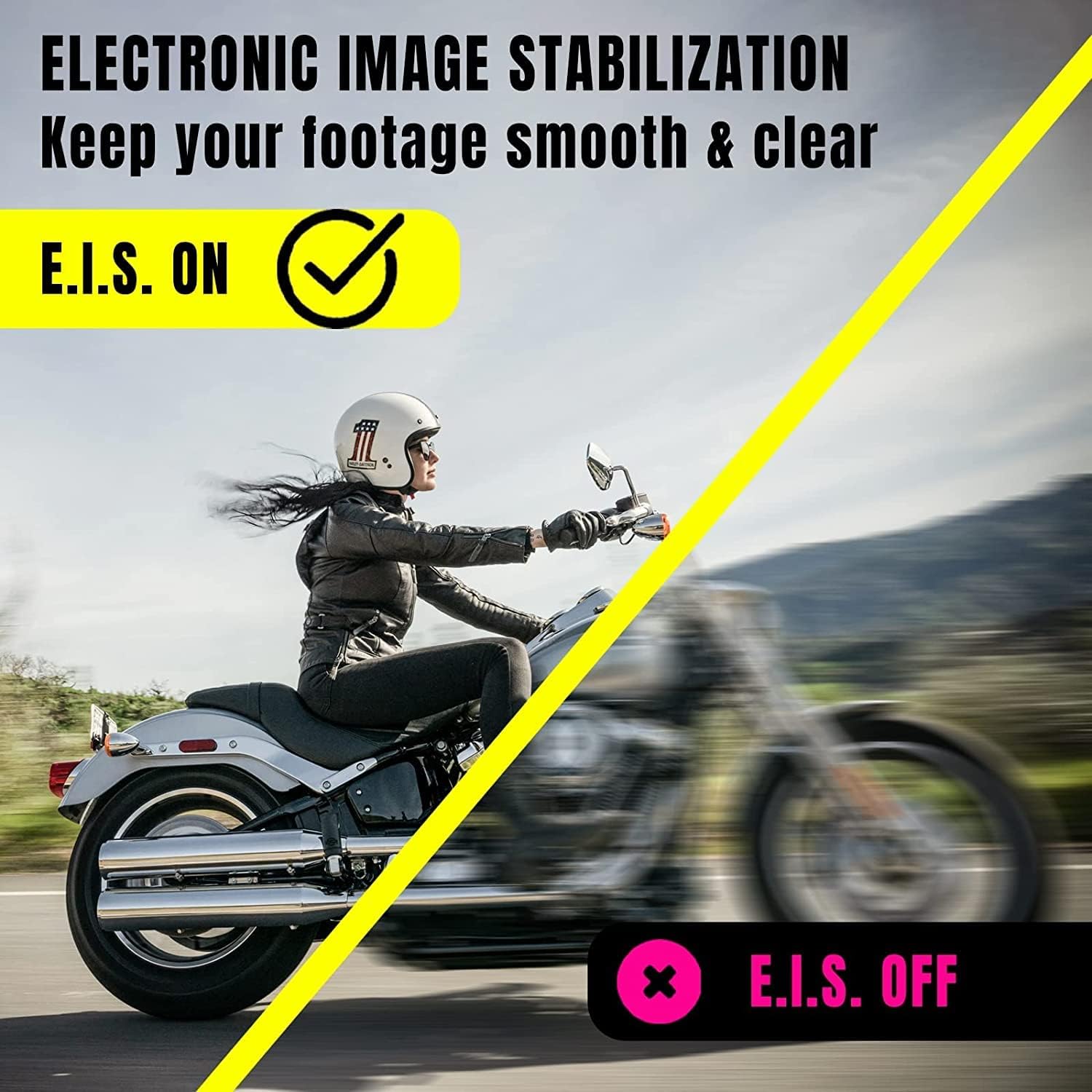 Exprotrek 4K Sports Camera with Touch Screen, EIS stabilization, 170 ° Ultra Wide Angle, 40 Meter Waterproof Underwater Camera, Remote Control Sports Camera with Helmet Accessory Set