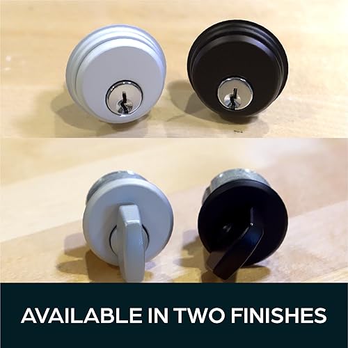 Miniatura 8 de Summit DOORWARE Cerradura de cerrojo de embutir con llaves  Piezas de repuesto de cerradura de puerta estilo rito Adams  Kit de reemplazo de