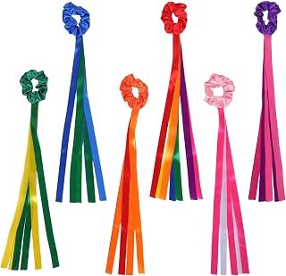 Gymnastics Wrist Strap Ribbon Set 6pcs Polyester for Kids | Lightweight Secure Attachment, Preschool Classroom and Outdoor Fun, Colorful Dance Accessories for Toddlers