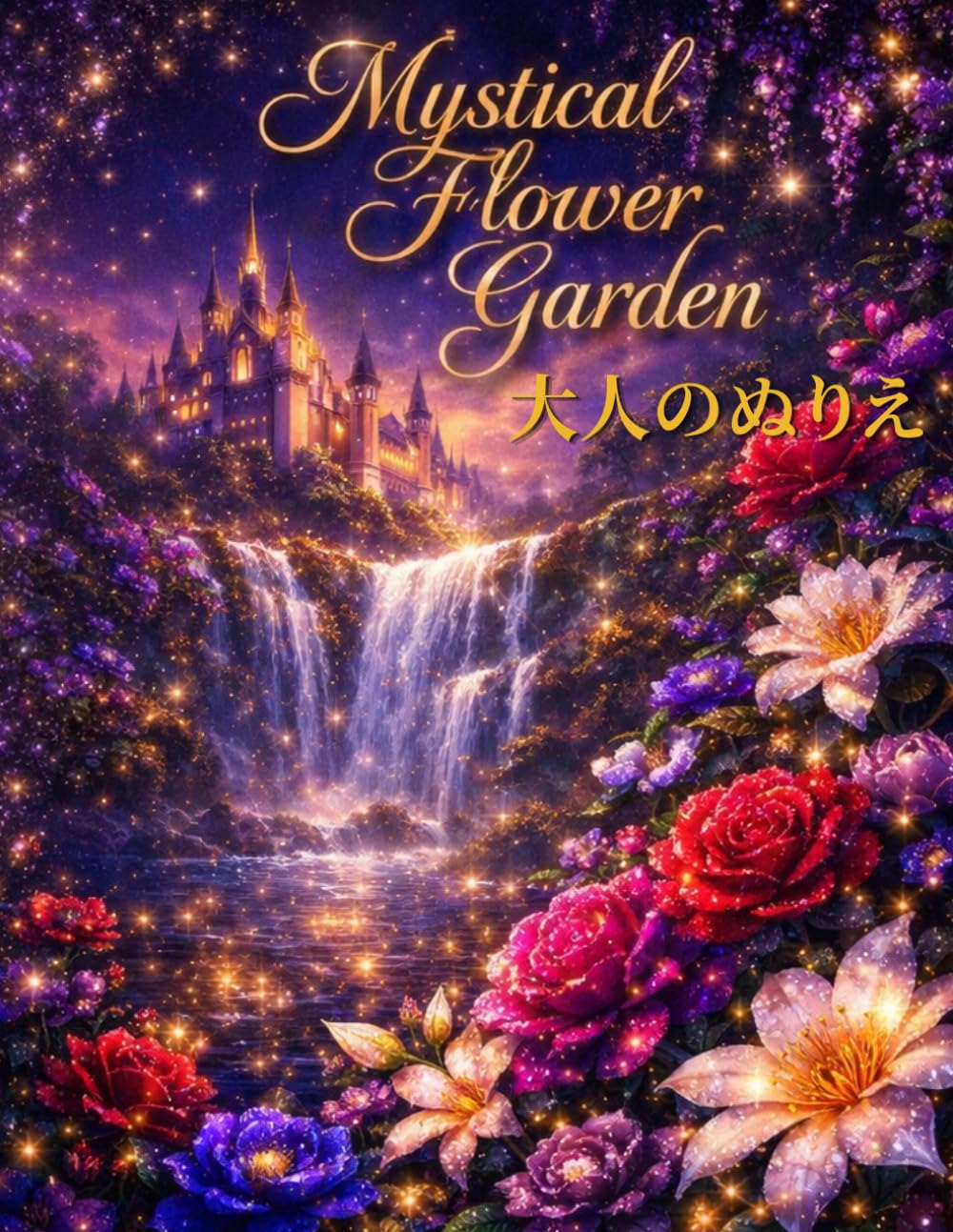 神秘の花園・大人のぬりえ　Mystical Flower Garden: 美しく幻想的な花の庭デザイン 癒し・リラックス・ストレス解消の大人の塗り絵 (幸運を引き寄せる神秘ぬりえシリーズ)
