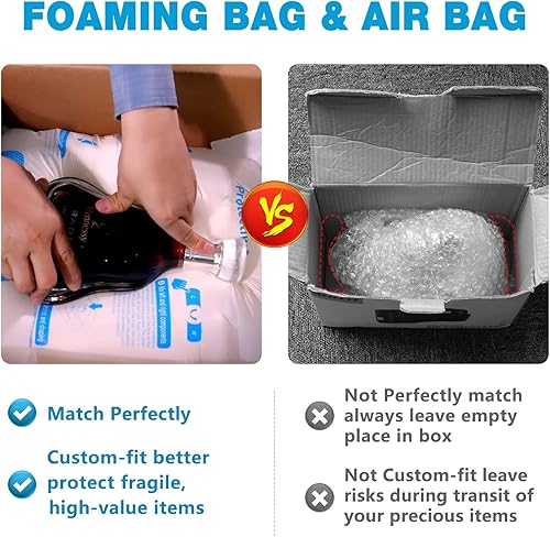 Miniatura 3 de 18" x 24" 8 PCS TONESPAC Instant Pack Quick Expanding Foam X-400 Bolsa de embalaje para embalaje y envío