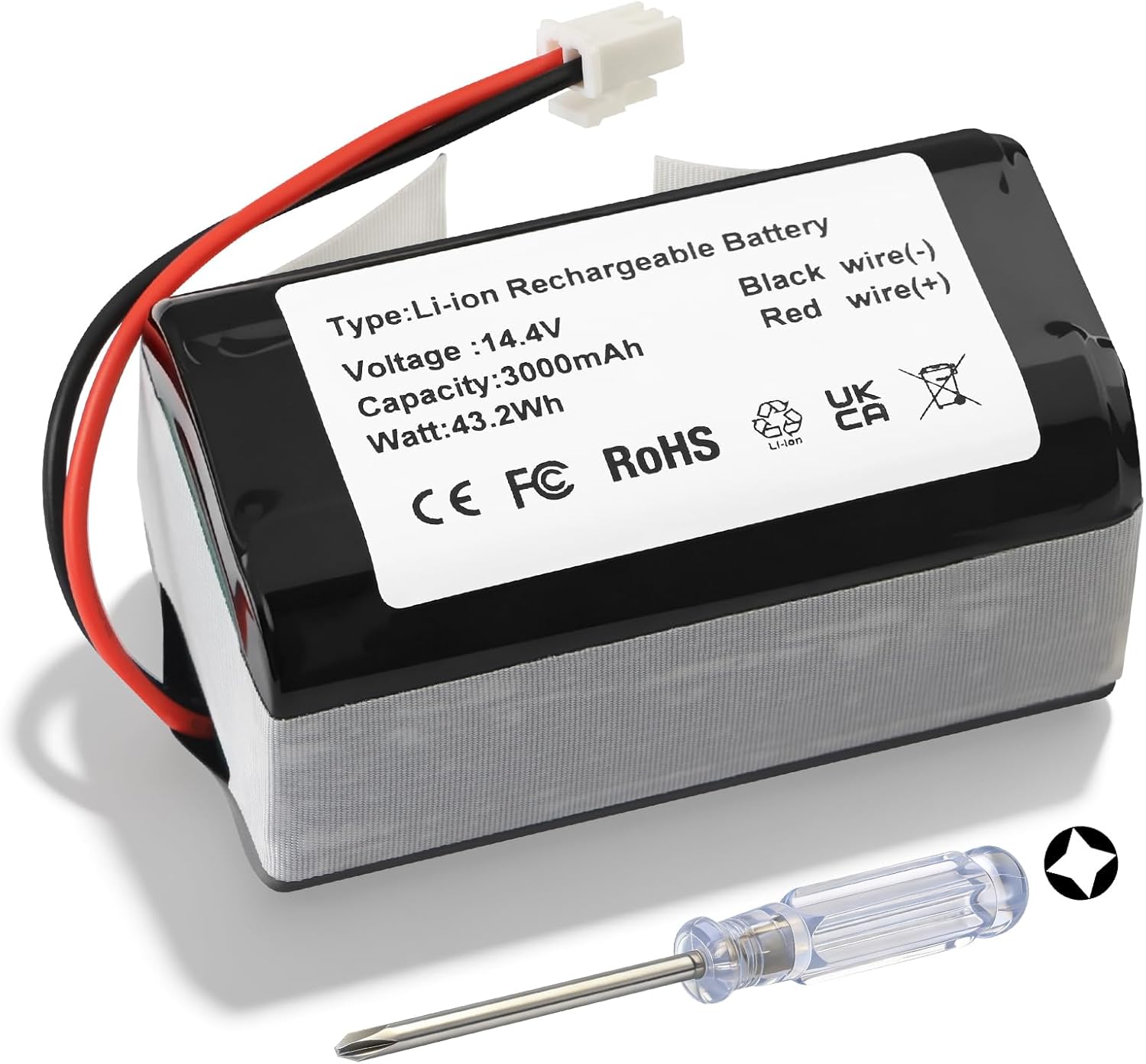 RVBAT85004 RVBAT85005 Battery Replacement for Shark Matrix Robot Vacuum UR2360 UR2360S UR2360EEUS RV2610 RV2610WFUS RV2610BTUS RV2620WFUS UR250BEXUS RV9155WXUS RV2400WS RV240BLXUS RV2402WD RV2402WXUS