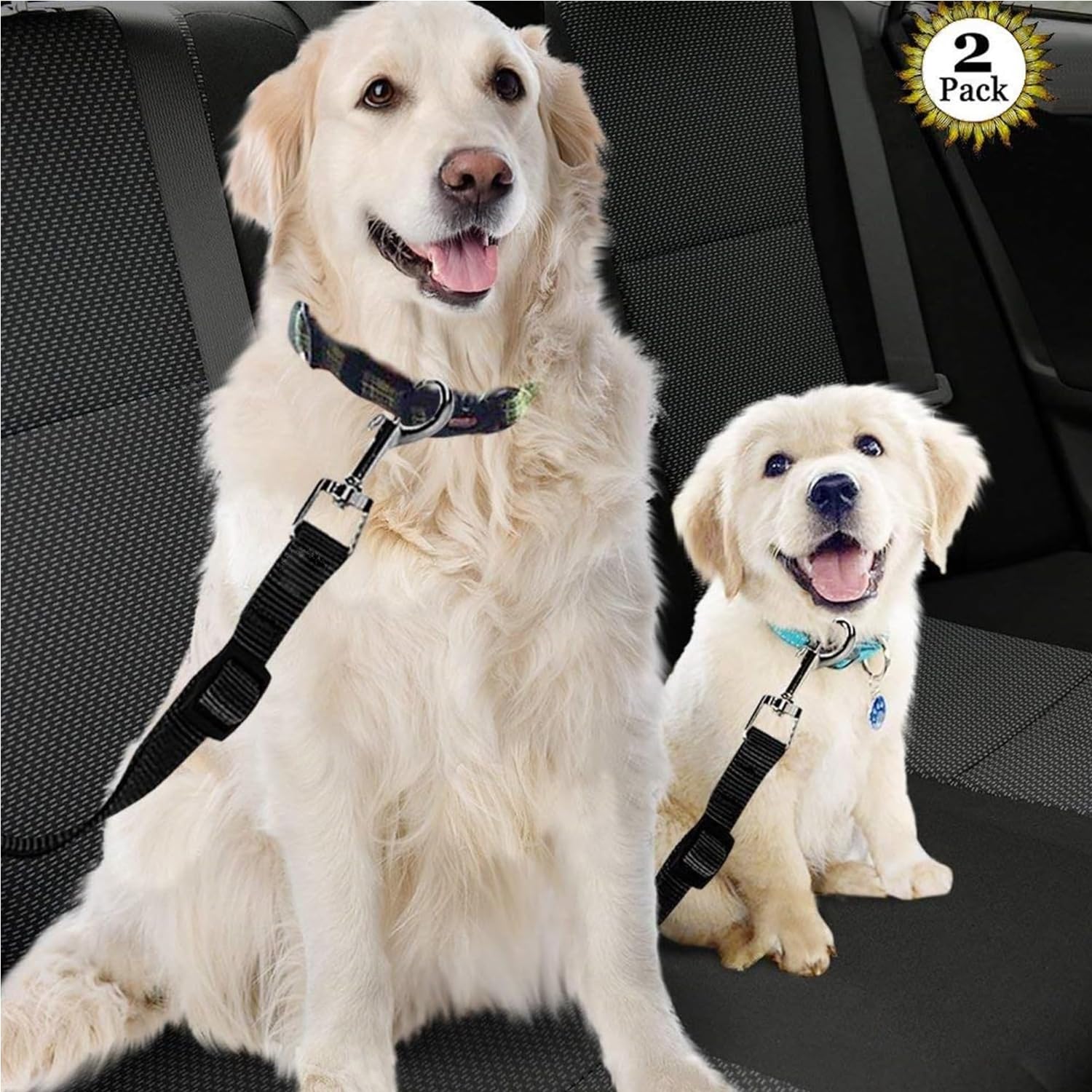 Cintura di sicurezza per cani auto, cintura di sicurezza per cani (2 pezzi) (01)