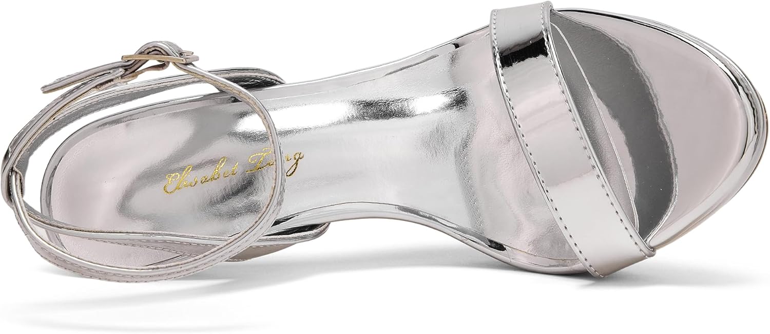 Elisabet Tang Women's Open Toe Heeled Sandals Square Toe Shoes Stiletto Heels Strappy Sandals For Women Sexy Dress Shoes - Image 6