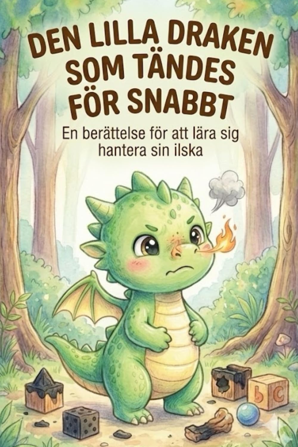 Den Lilla Draken som Tändes för snabbt: En barnbok om att hantera ilska och känslor – Pedagogisk saga med lugnande andningsövningar för barn 3–7 år