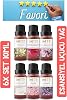 LOFTY 6X Favorite Set Essential Essential Essential Essential Oil, Incense Burner Oil, Diffuser Essence, Room Fragrance Magic Sphere 10ml