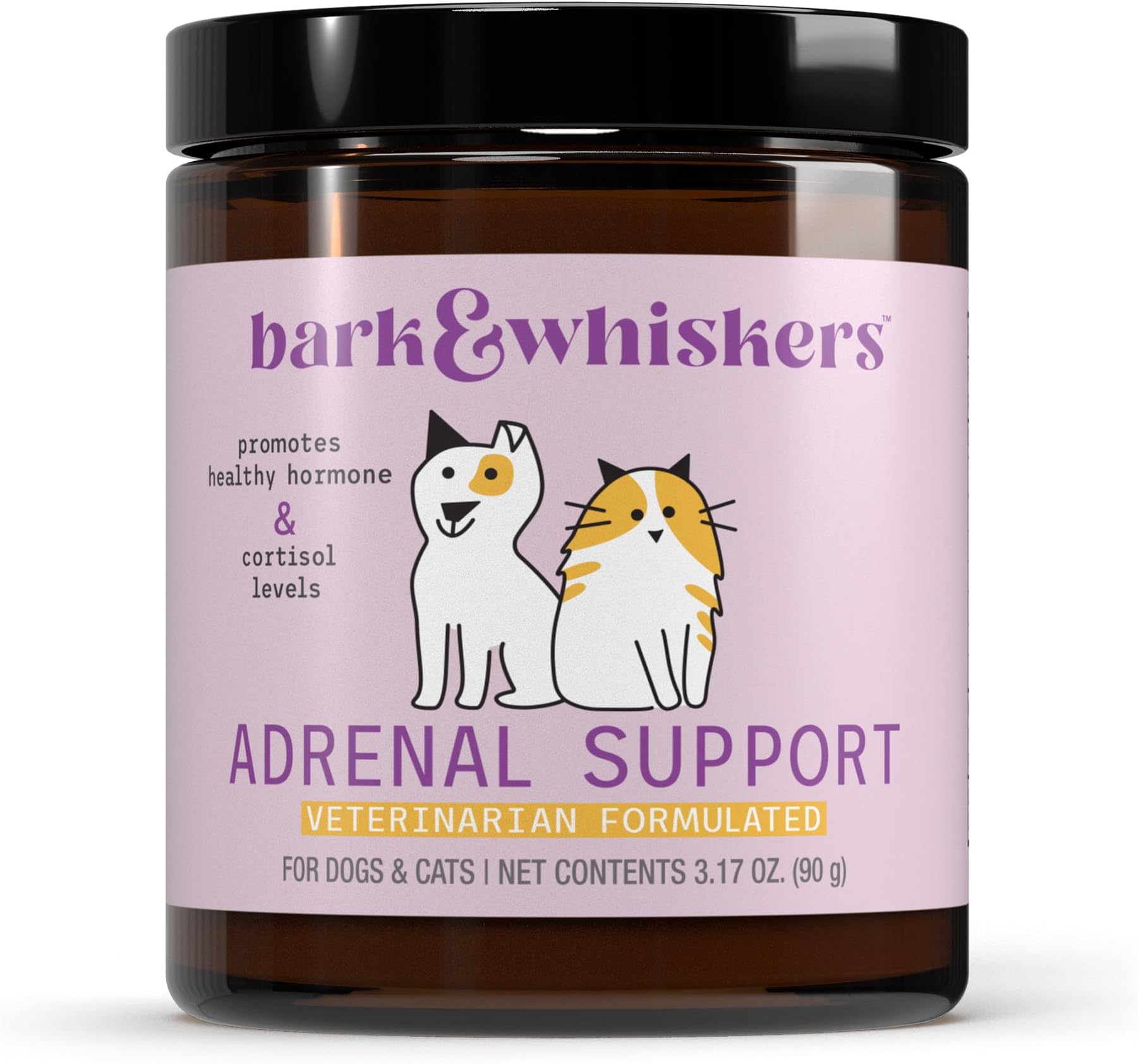 Dr. Mercola Bark & Whiskers Adrenal Support - Supports Hormone Balance & Adrenal Health - with Ashwagandha & Human-Grade Ingredients - 90 Scoops (3.17 oz.)