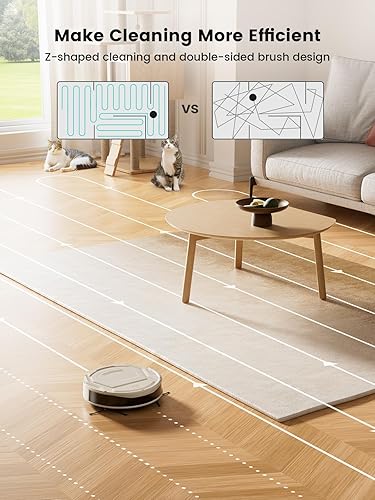 Miniatura 4 de Lefant Aspiradora robot M210 Pro, fuerte succión de 2200 Pa, tiempo de funcionamiento de 120 minutos, súper delgada, de bajo ruido, carga