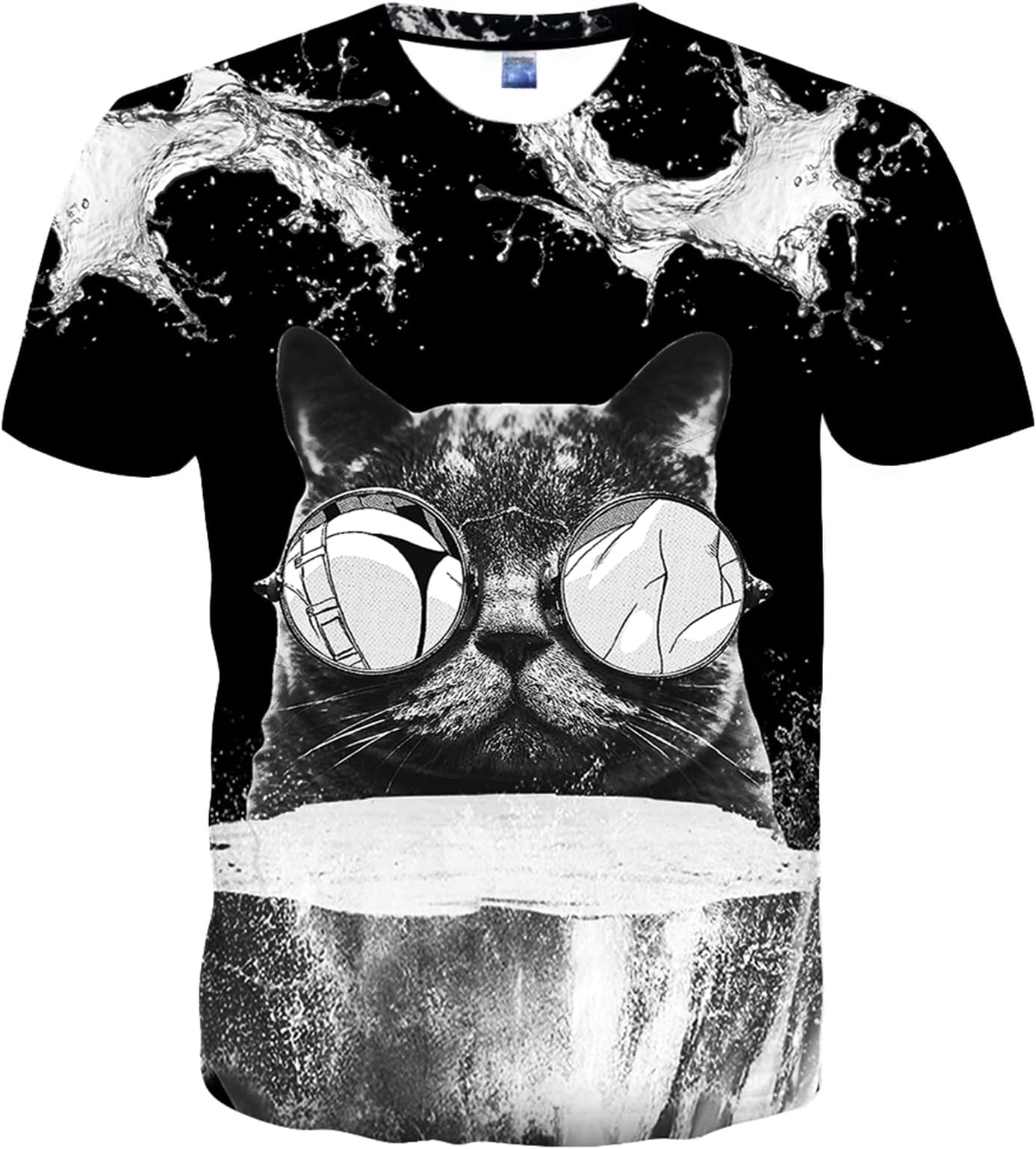 YassweteMen and Women Shirts Unisex 3D Fashion Printed Shirts for Adults Short Sleeve Top T-Shirts