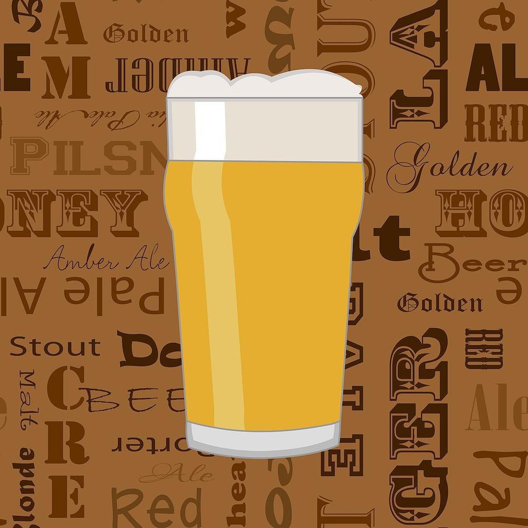 CafePress Types of Beer Series Print 2 Queen Duvet Cover, Printed Comforter Cover, Unique Bedding