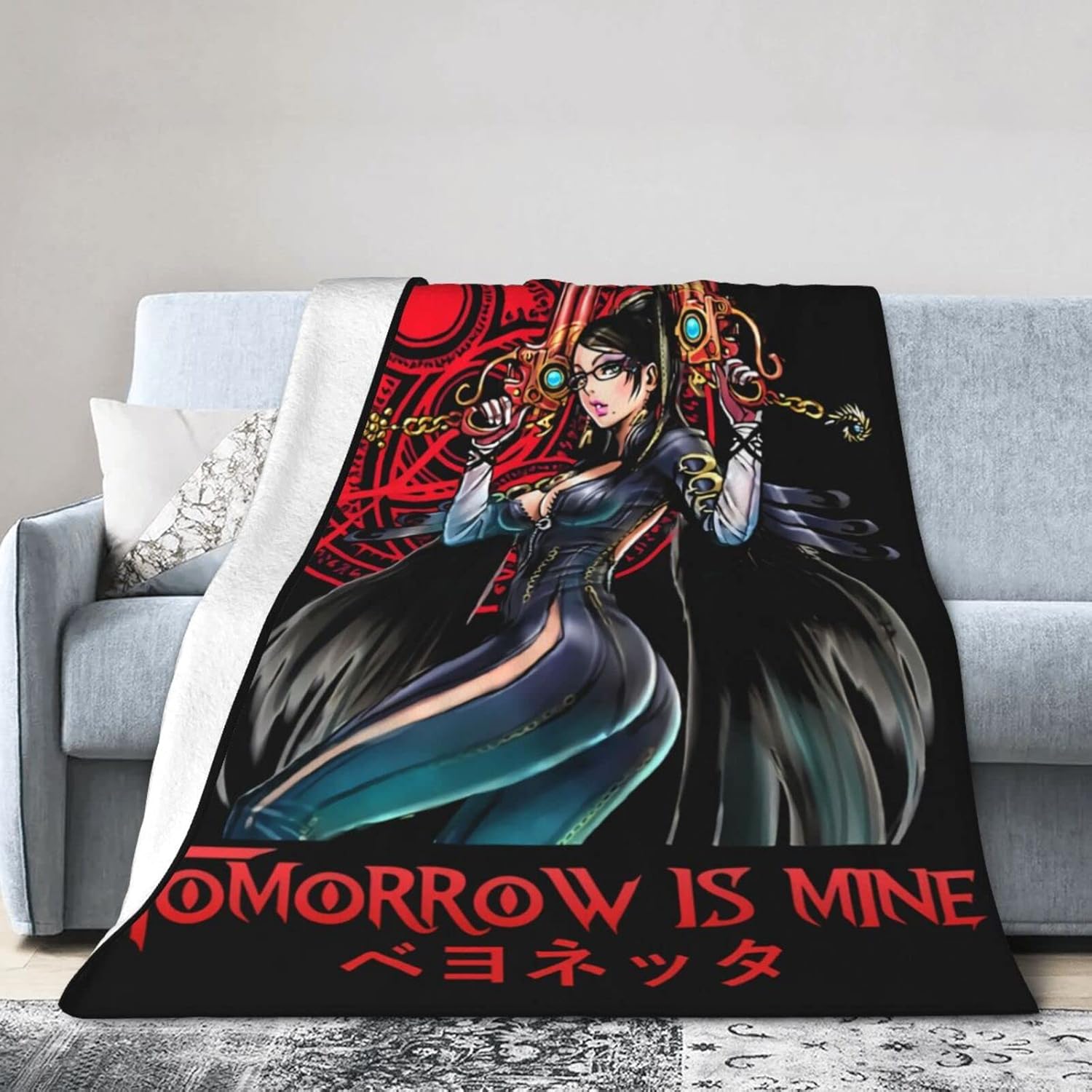 Anime Bayonetta Blanket Ultra Soft Micro Fleece Air Conditioner for Bed Couch Living Room Decoration 40"X30" : Home & Kitchen