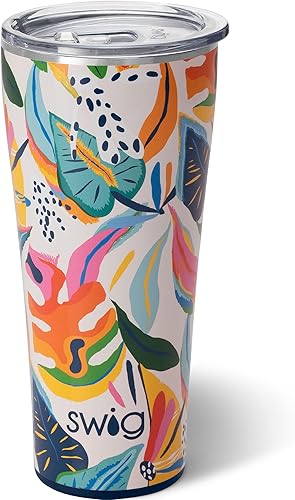 Miniatura 1 de Swig Life Vaso aislado de 32 onzas, vaso de café de viaje con tapa, apto para vasos, termo de acero inoxidable, vaso de 32 onzas, taza de café