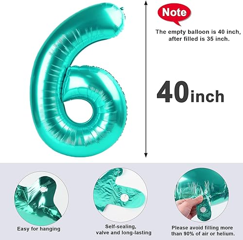 Vista 958 de Globos de números 0 de 40 pulgadas, globos negros de números para números 10, 20, 30, 40, 50, 60, 70, 80, 90, 100, globos de números 10, 20, 30, 40