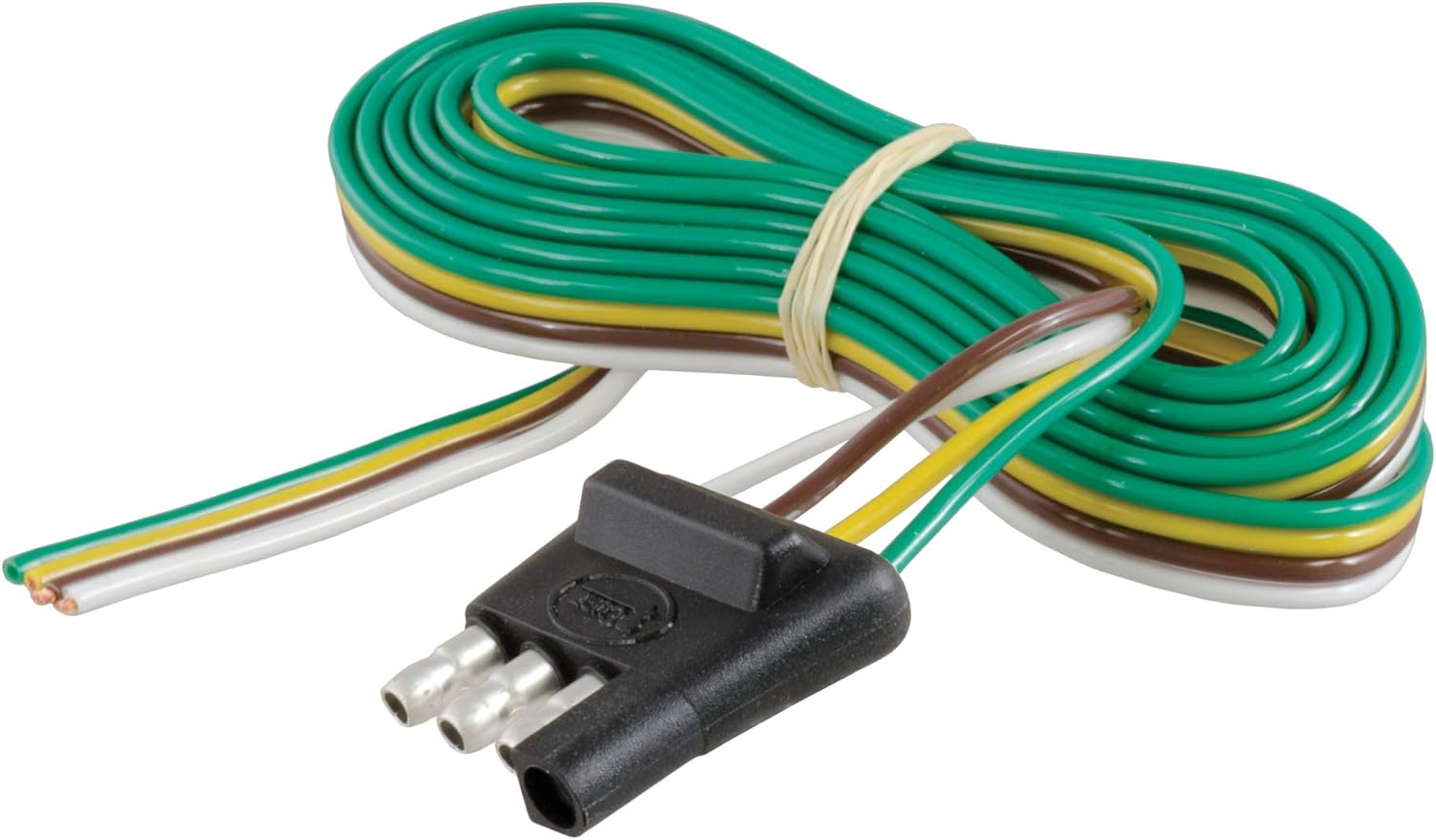 CURT 58348 Trailer-Side 4-Pin Flat Wiring Harness with 48-Inch Wires