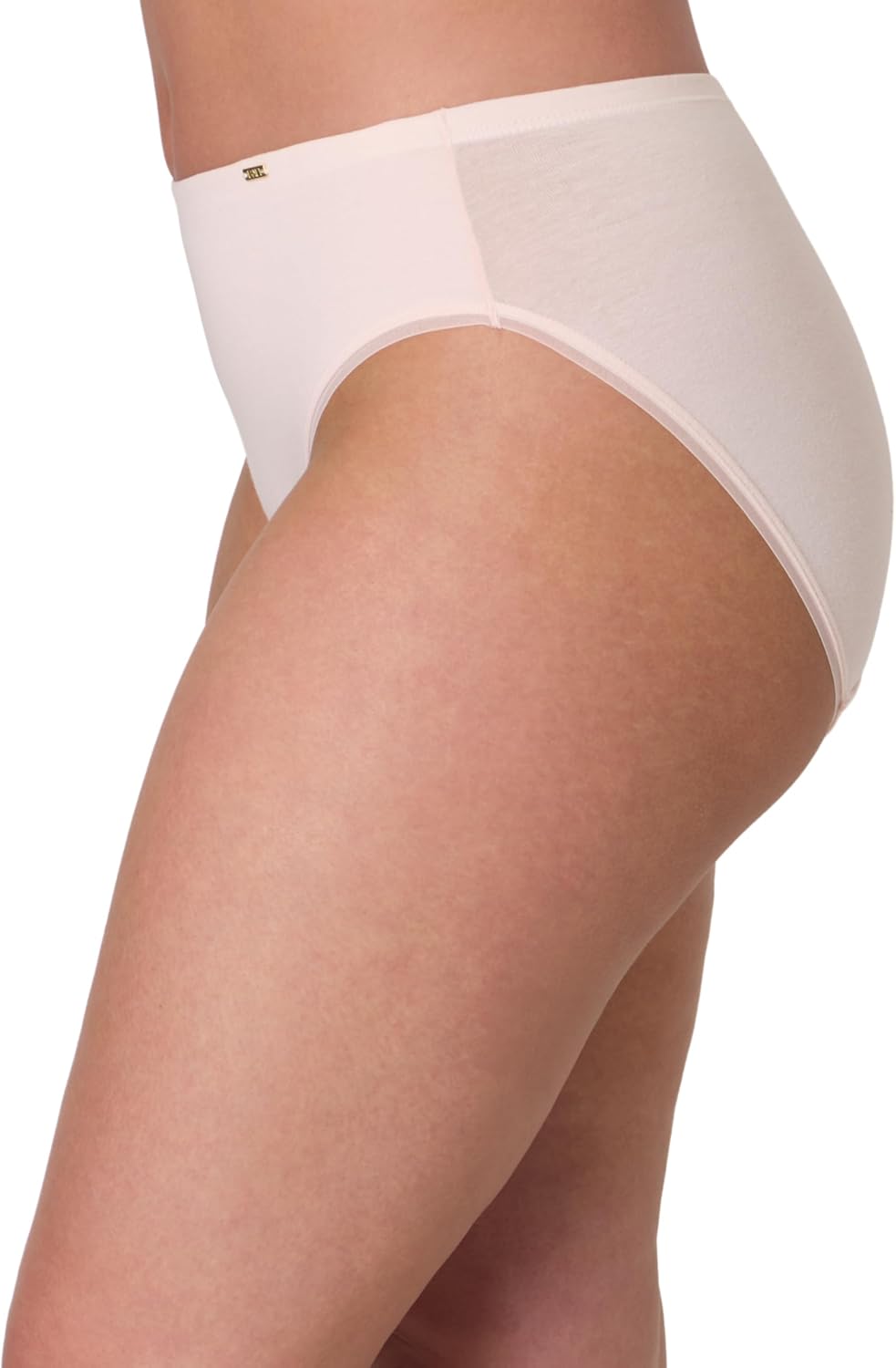 Bali womens Hi-cut Underwear Pack, Lux Cotton Essentials Hi-cut Underwear, Full Coverage Panties, Moisture-wicking, 3-pack - Image 3