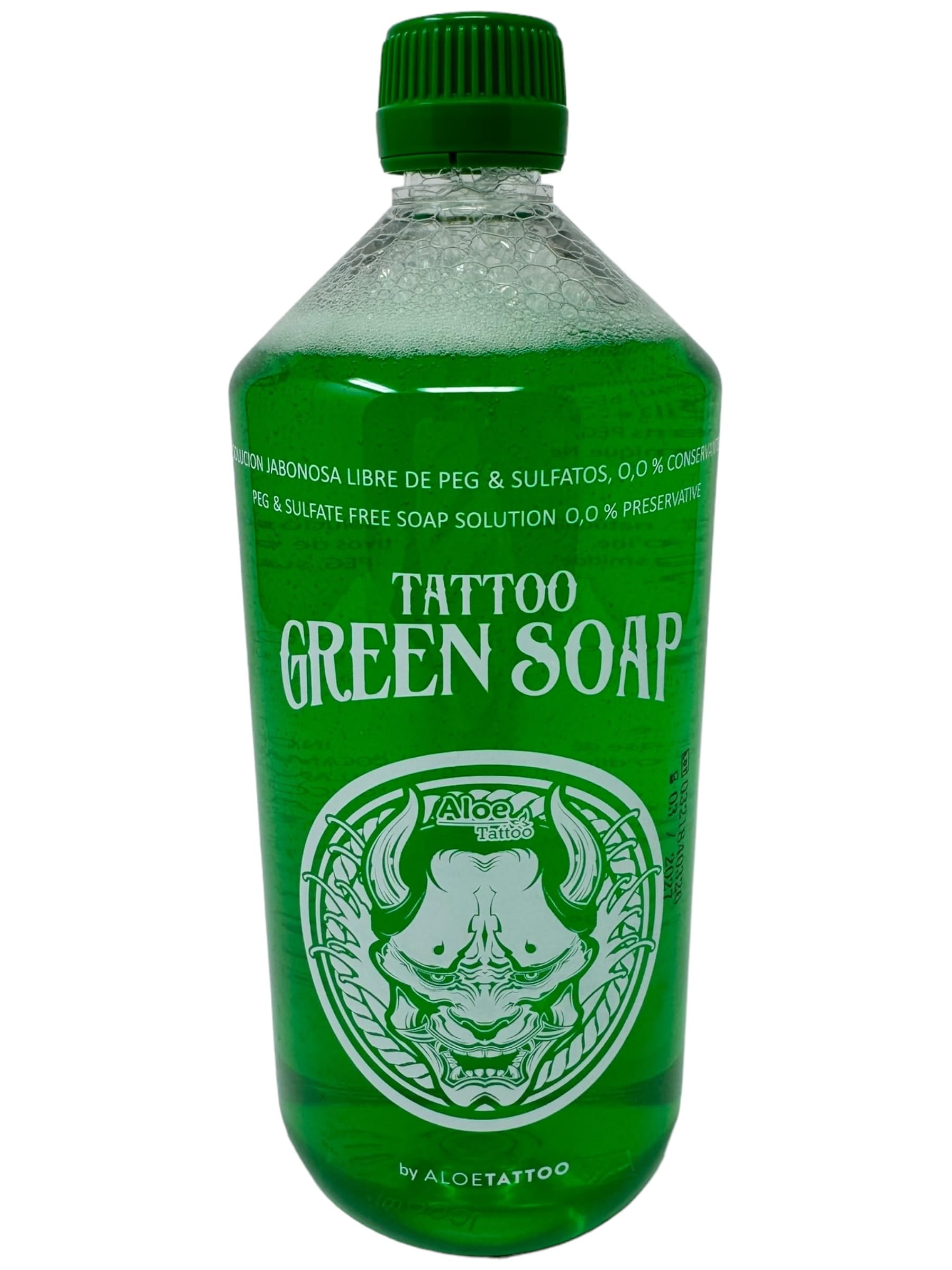 Aloe Green Soap 1L - Verde Jabón - Tatuaje Limpiar/Limpiar - Inkgrafix® Alemania - Profi Studio IG03546