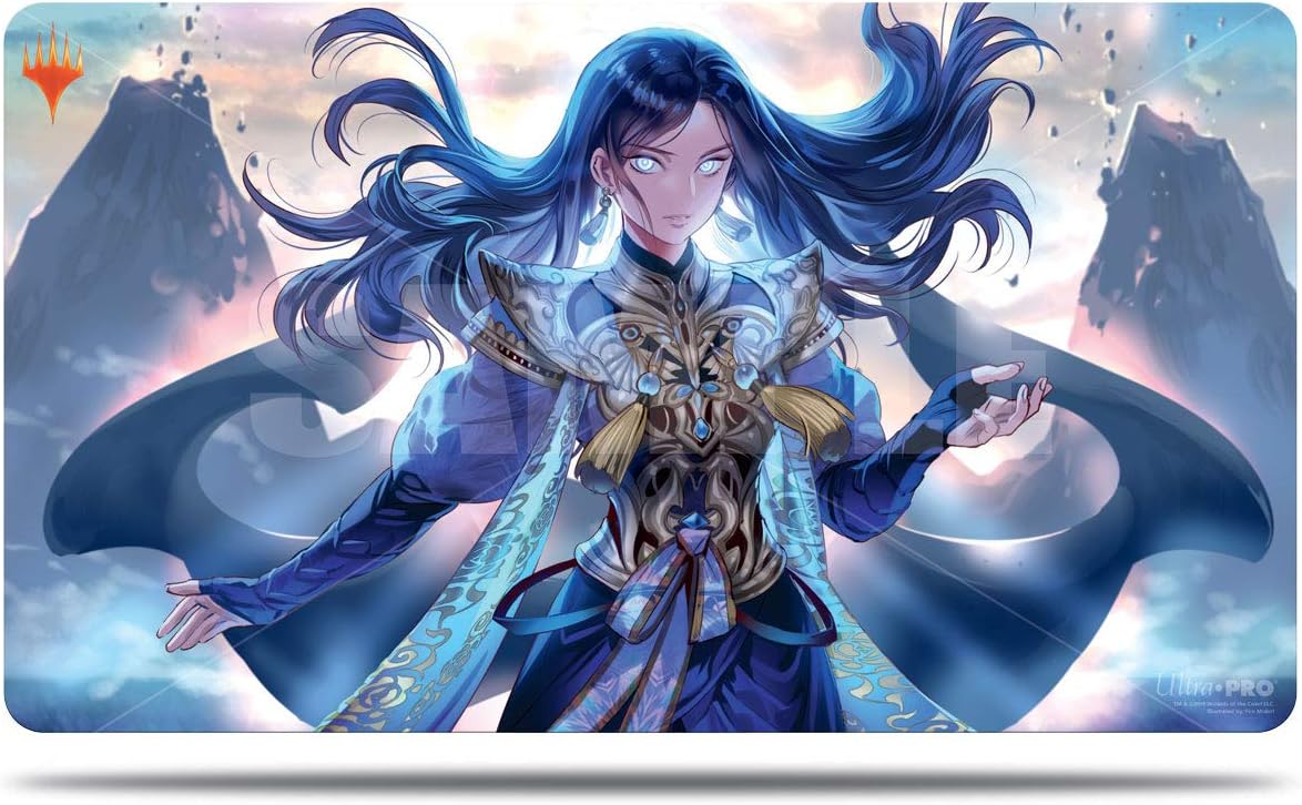 MTG War of The Spark Japanese Alternative Art Narset Parter of Veils Ultra Pro Printed Art Magic The Gathering Card Game Playmat