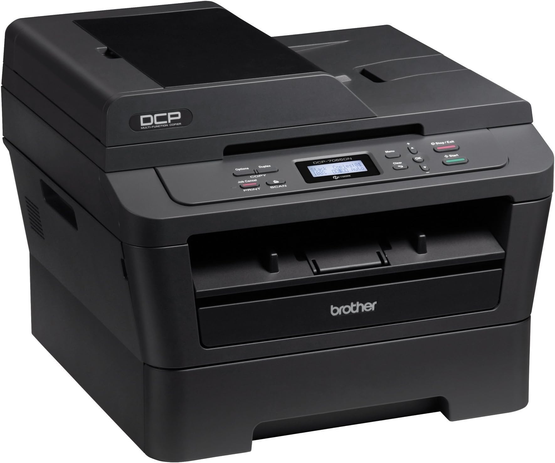 Brother DCP-7065DN Monochrome Laser Multi-Function Copier with Duplex Printing and Networking