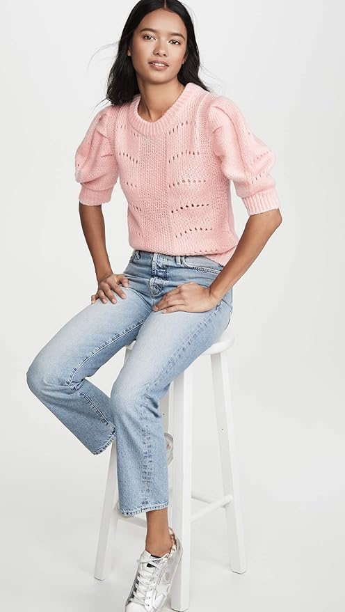 English factory puff sleeve sweater Outlet