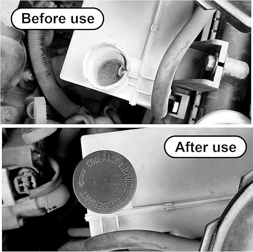 Miniatura 6 de 2 tapas de depósito de refrigerante, cubierta de tapa de tanque de desbordamiento del radiador, compatible con Infiniti Nissan Renault Motor