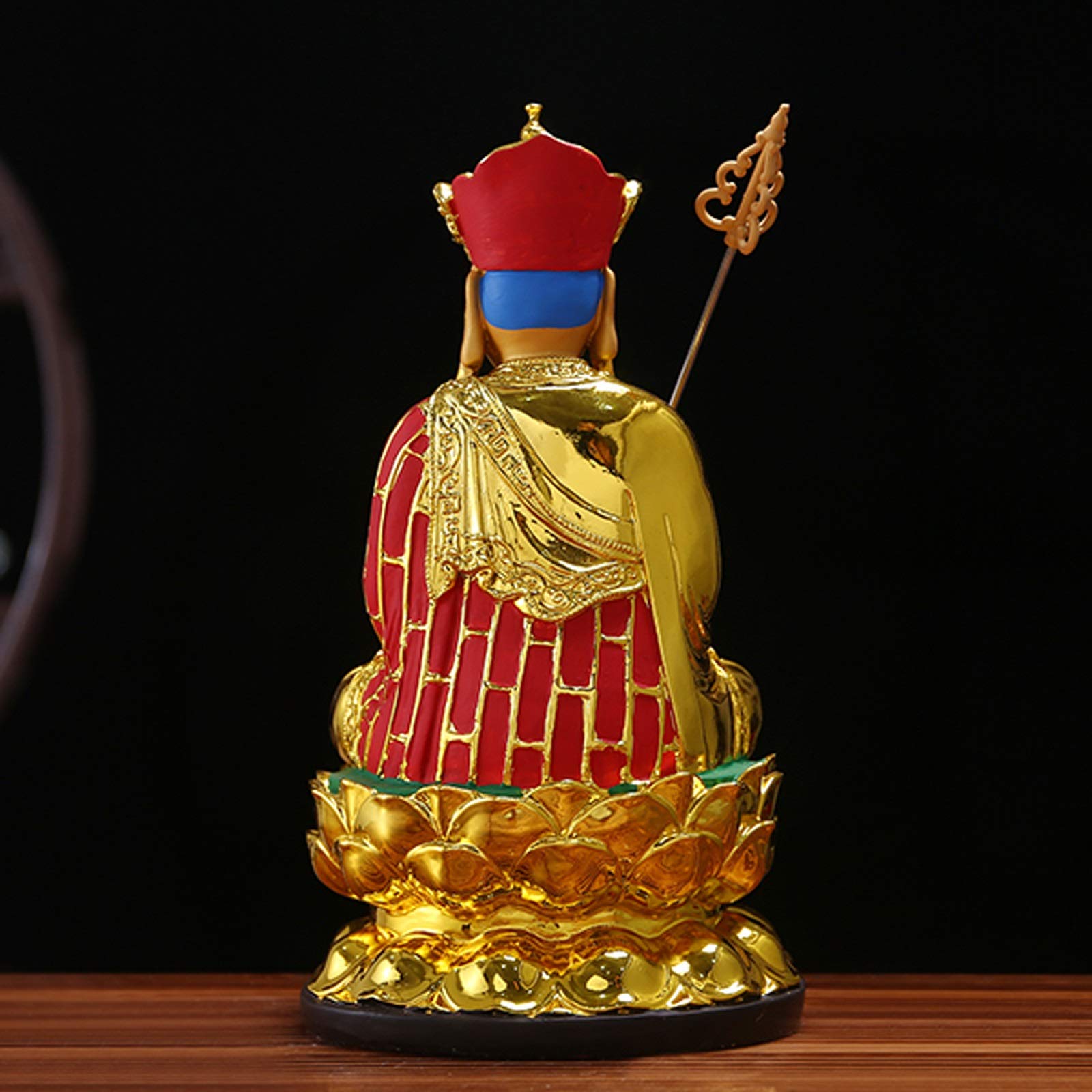 Statue di Buddha Ornamenti di Buddha stile cinese for garantire la sicurezza Feng Shui Decor Decor Statue da collezione Figurine da collezione 11.8 pollici Buoni regali fortunati Decorazione Feng Shui