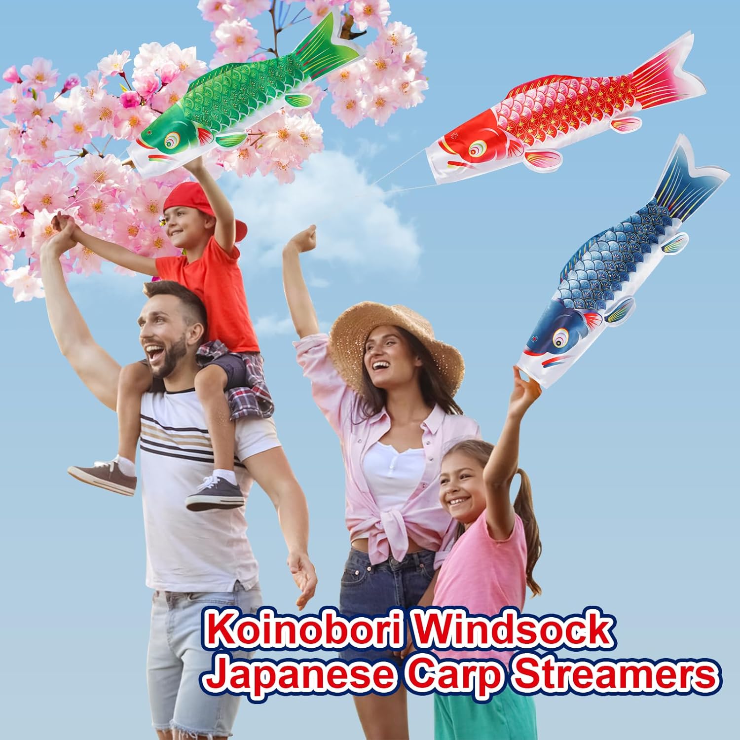 6pcs/Set Japanese Carp Flag Streamer Koinobori Windsock Wind Koi Fish Flag Sailfish Kite 70x18cm Home Outdoor Hanging Decoration for Sushi Bar Izakaya Celebrate Children's Boys' Day