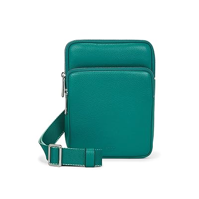 ECCO Flat Pouch Cross Body Handbags Lapis Pebbled Leather