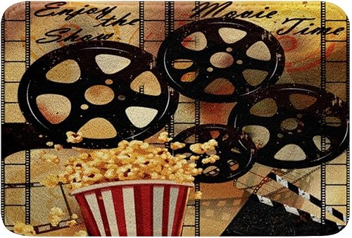 Miniatura 4 de Alfombras de baño vintage de cine para cine, diseño de póster de cine, alfombras Btah para ducha, bañera, palomitas de maíz, tapetes de baño para