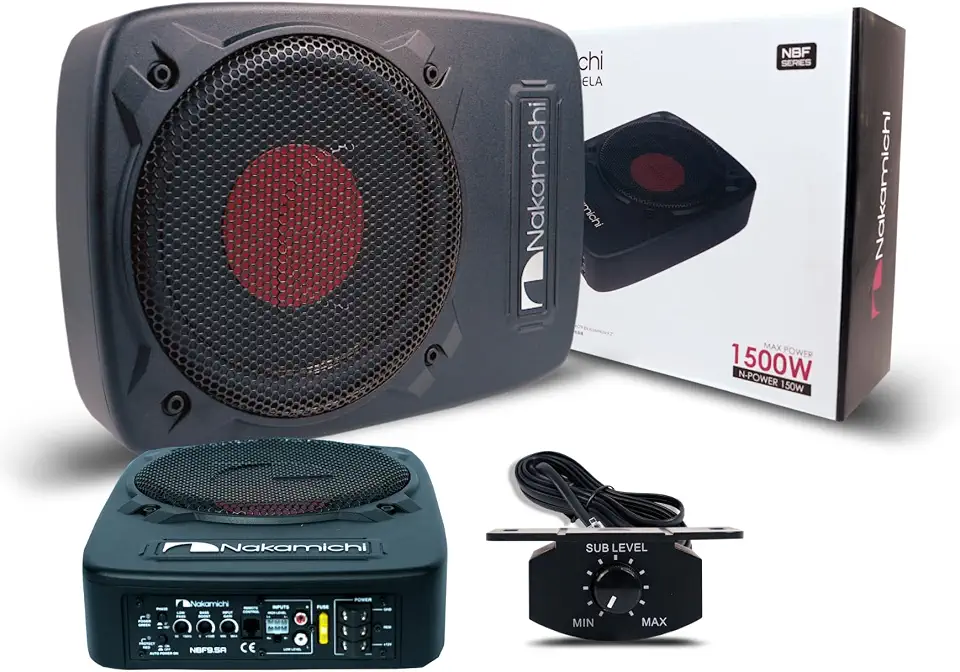 Caixa Amplificada Subwoofer 150W Rms 8"Pol 2 Ohm JR8 Nakamichi - NBF9.5A