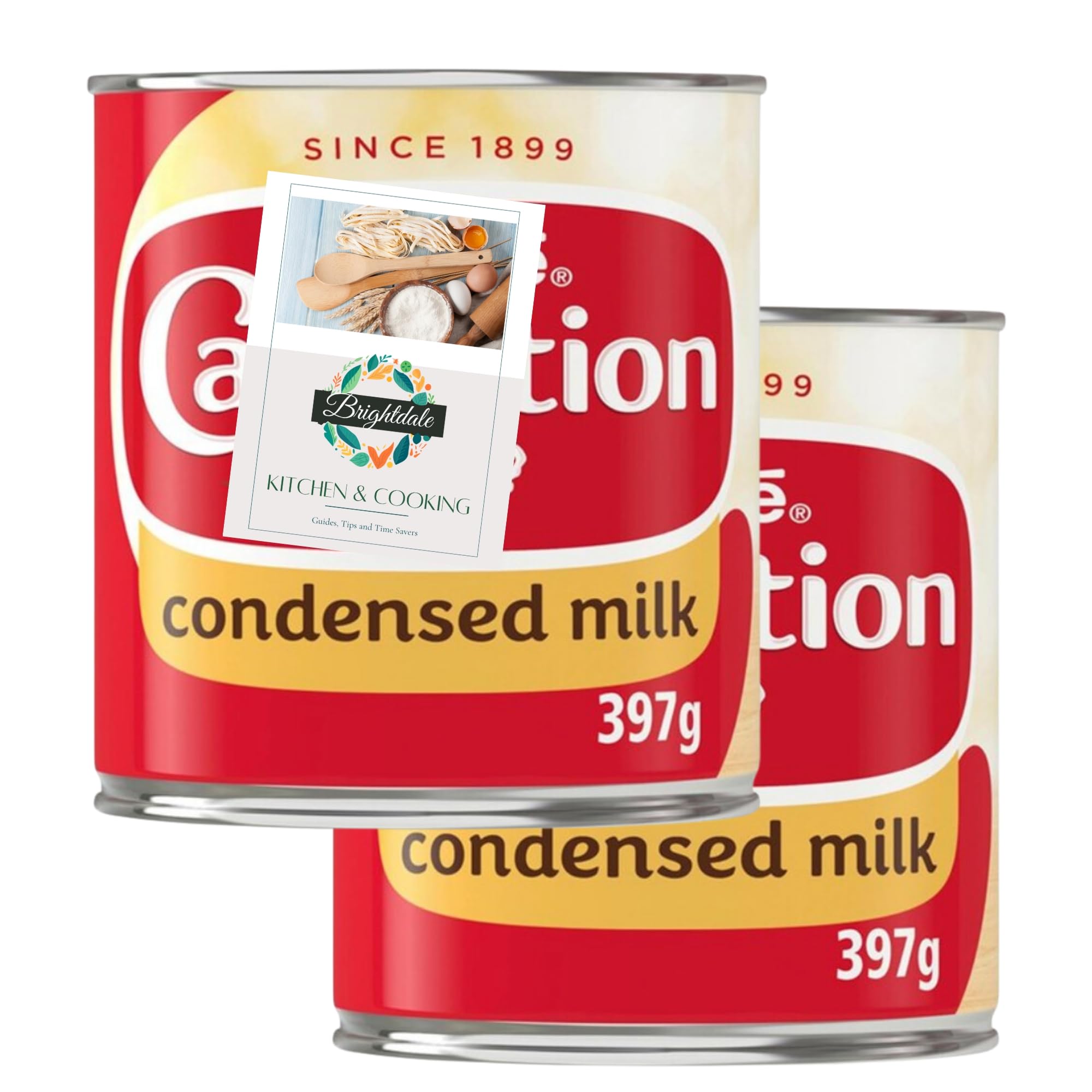 Condensed Milk Bundle With Nestle Carnation 2 Pack 397g + Brightdale Kitchen Booklet