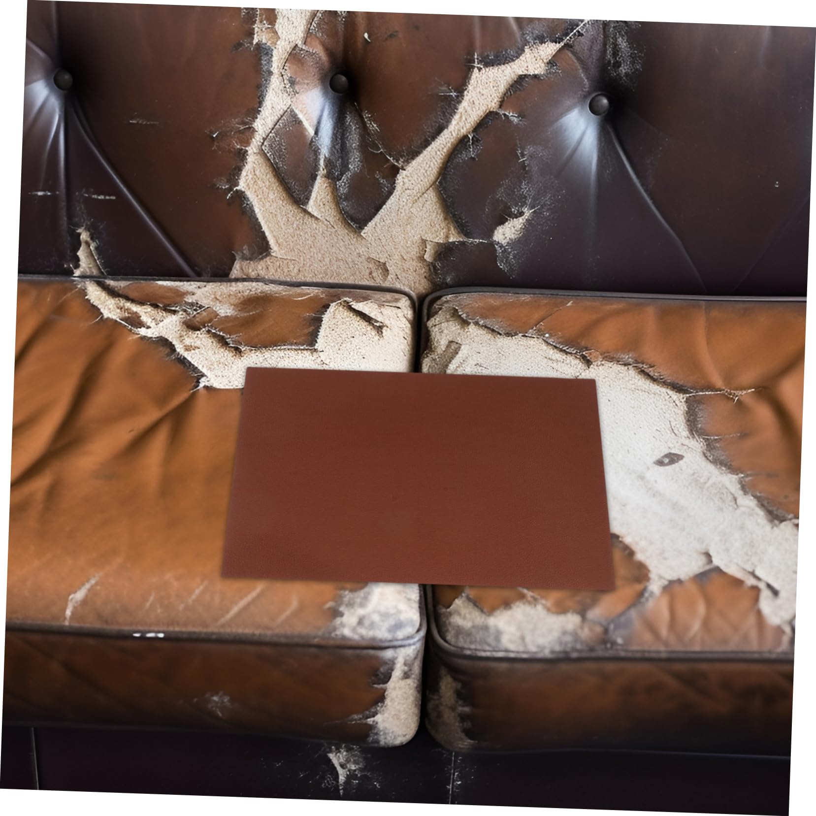 VILLCASE 12 Stück Selbstklebende Pu Kunstlederflicken für Sofa und Autositz Reißfest Blasenfrei für Möbelreparatur
