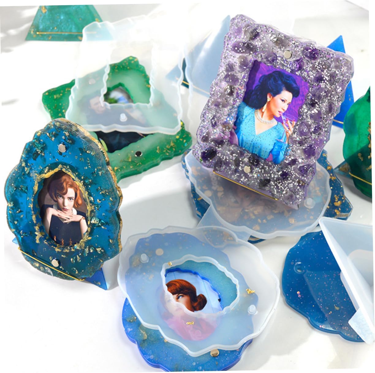 Quality Silicone Photo Frame Mold Reusable Picture Frame DIY Epoxy Casting Mold Perfect for