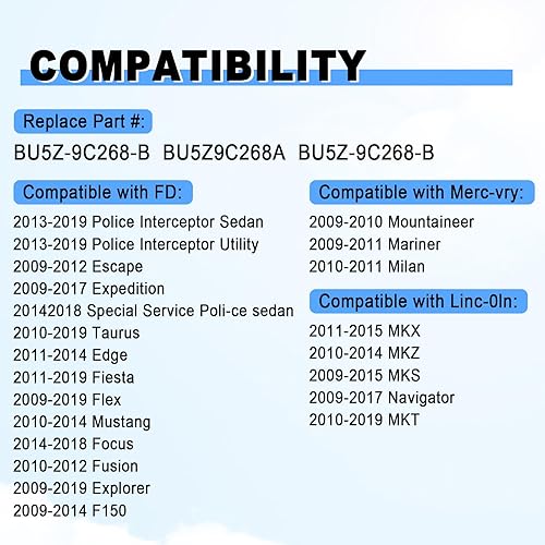 Miniatura 6 de Tapa de gasolina Bloqueo y llaves de tapa de depósito de combustible compatibles con Taurus Edge Mustang Expedition Fusion F150 Escape Focus MKT MKZ