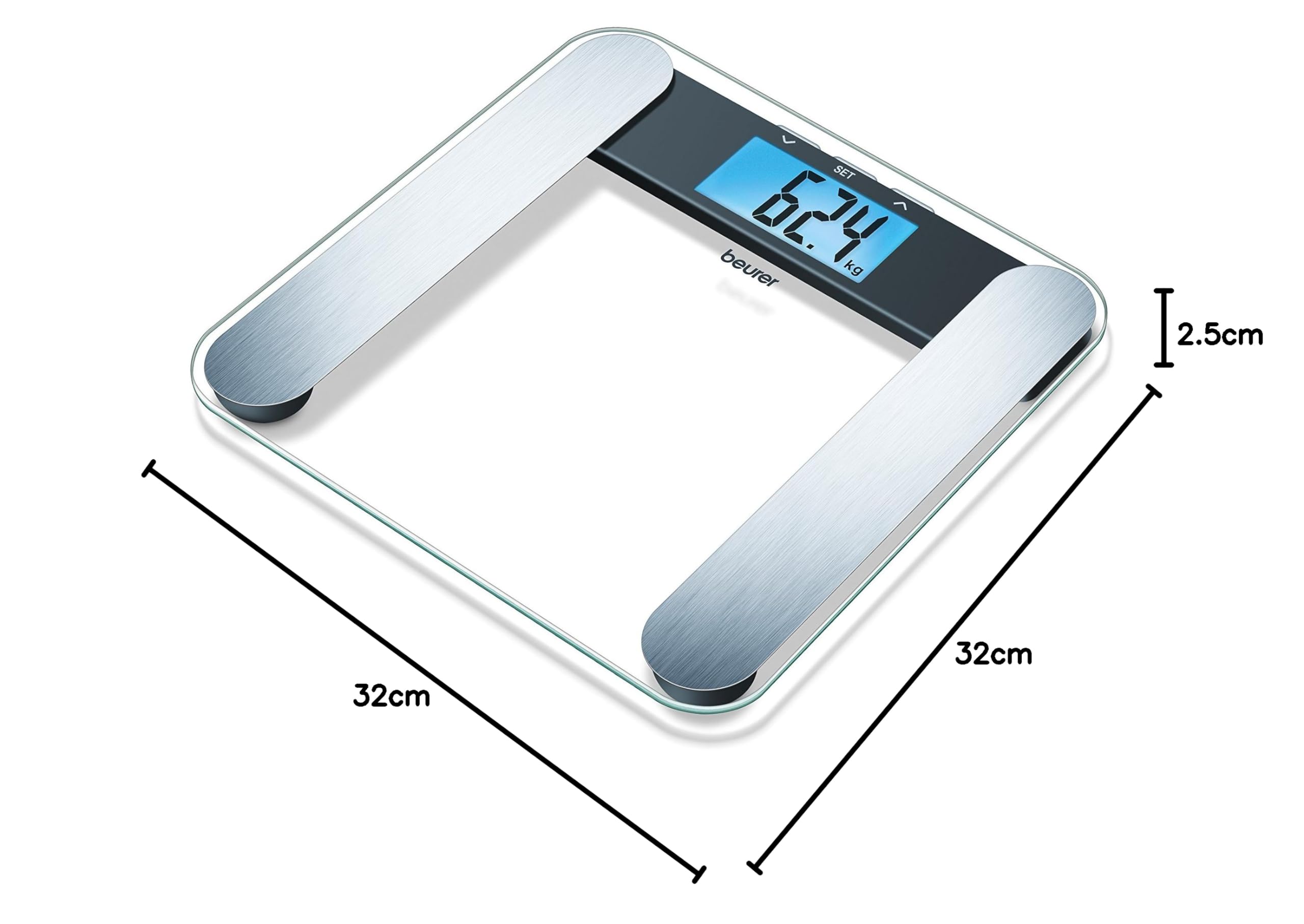 Beurer BF 220 Pèse-personne impédancemètre en verre