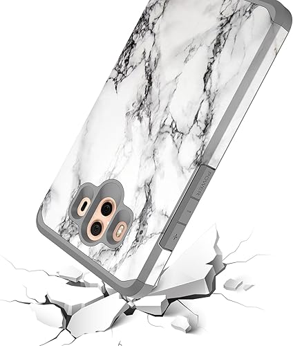 Miniatura 5 de Rosebono Funda para Huawei Mate 10, delgada híbrida de doble capa a prueba de golpes, cubierta dura a prueba de golpes, a la moda, linda funda de