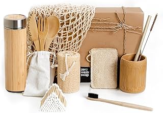 Zero Waste Starter Kit | Sustainable Gifts | Bamboo Stainless Steel Ther...