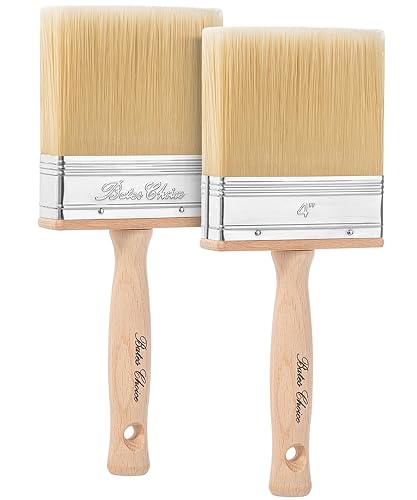 Bates- Deck Stain Brush, 4 Inch, 2 Pack, Wooden Handle,