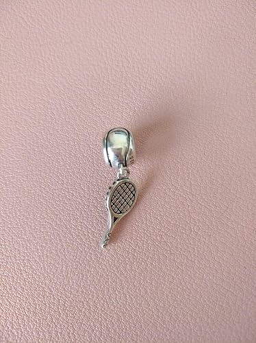 Miniatura 4 de Abalorio de plata de ley 925 con cuentas deportivas para pulsera original abalorio de béisbol