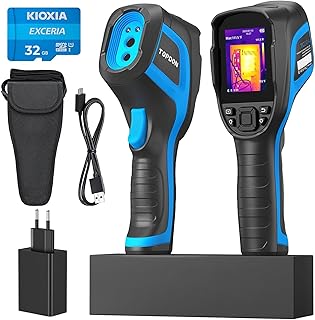 TOPDON TC004 Wärmebildkamera, 512x384 TISR Auflösung, 64GB Infrarot Kamera mit Videoaufzeichnung, WLAN, 3,5″ Display, 8 Std. Laufzeit, -20°C bis 550°C, für Elektrik, Leckageinspektion, Hauswartung