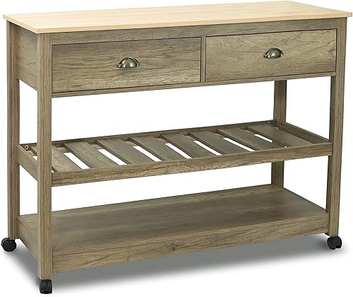 CONSDAN Isla de cocina, carrito de cocina con almacenamiento, isla de cocina con ruedas, islas de almacenamiento de cocina y carritos, estante